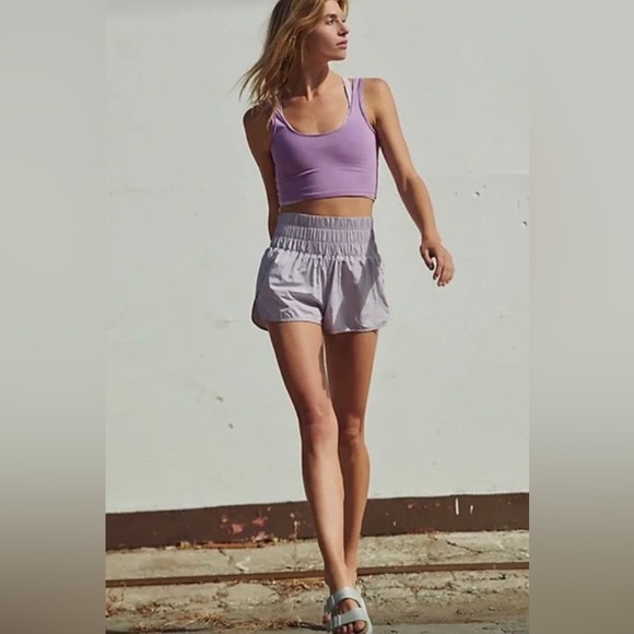 NWOT! FP Movement ‘The Way Home’ logo shorts. Golden (S,M). Lavender Dust (L) - Picture 3 of 16